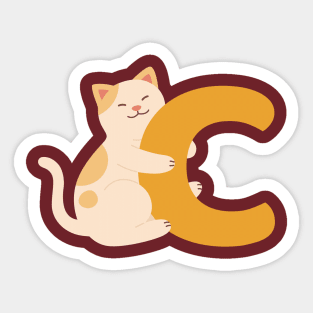 Animal alphabet C Sticker